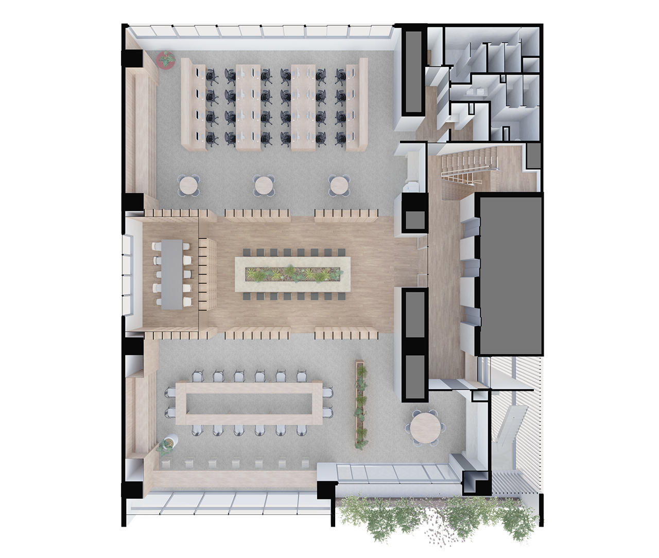 Plan 3 低層センターエントランスプラン